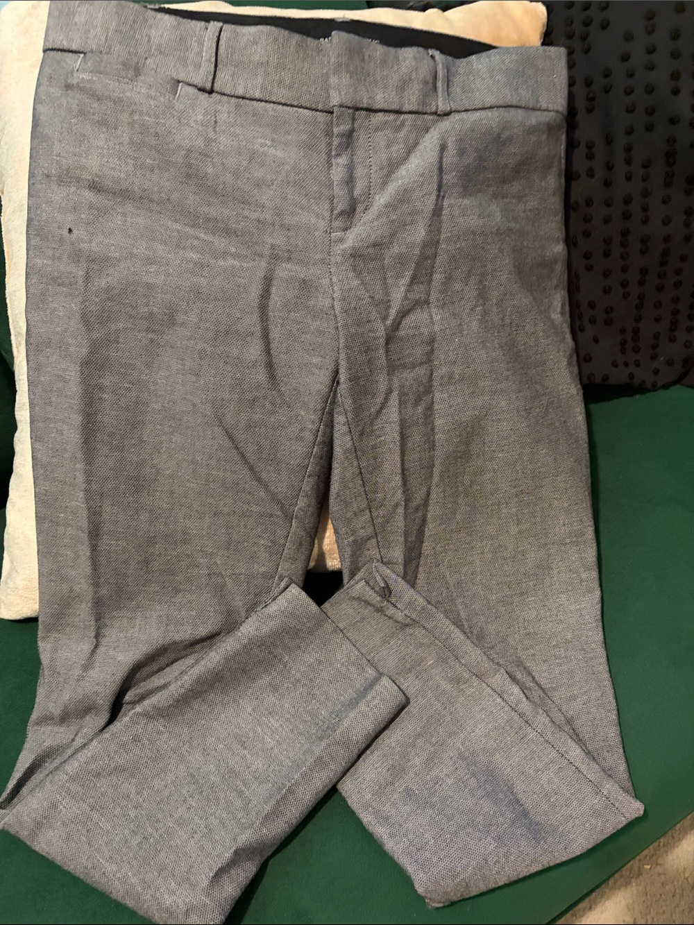 Banana Republic Cropped Dress Pants in Heather Gray